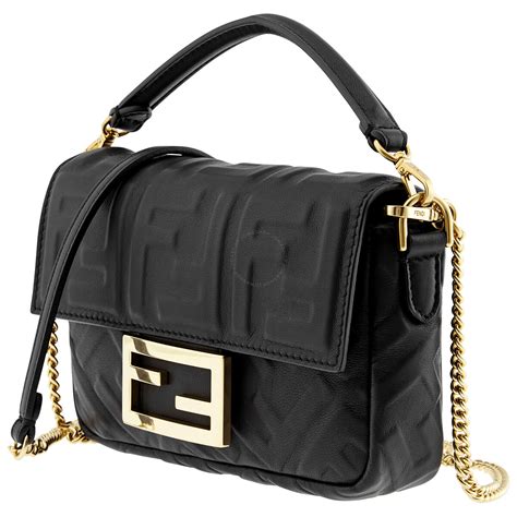 fendi leather baguette